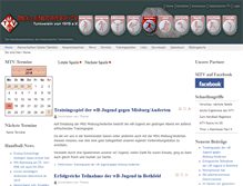 Tablet Screenshot of handball.mellendorfer-tv.de